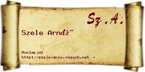 Szele Arnó névjegykártya